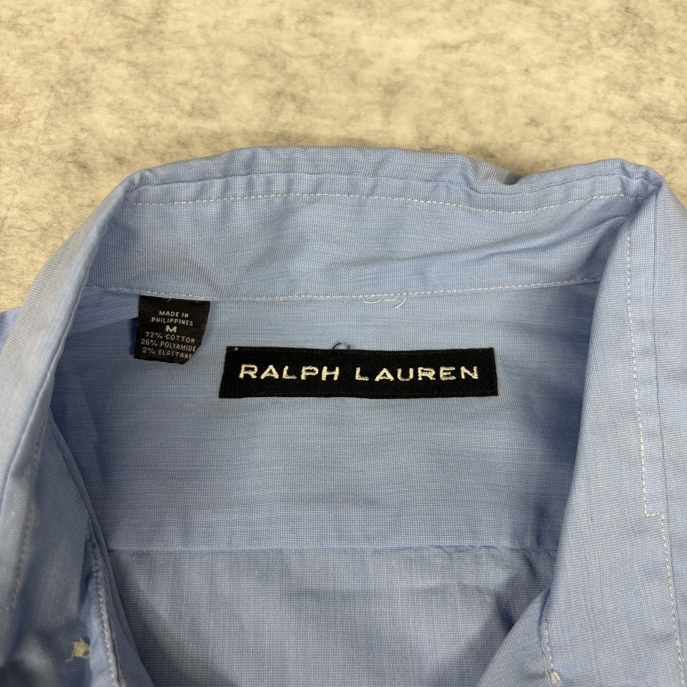 Ralph Lauren Shirt Men’s Medium Blue Long Sleeve Button Front Classic fit - Picture 3 of 8